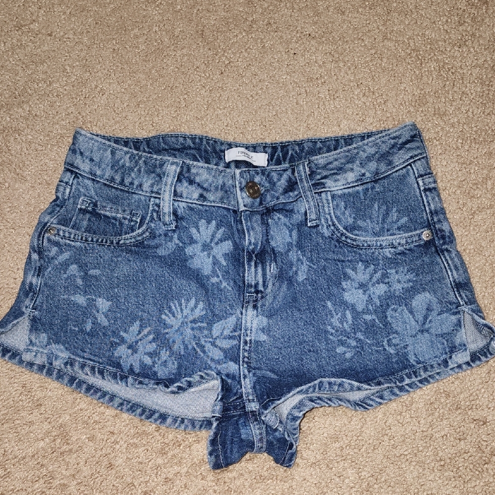 Forever 21 Flower Shorts